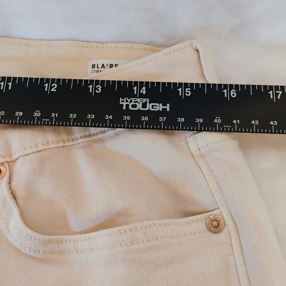 Dear John Ivory Jeans Pants Womens 12 (31) Blaire Straight Leg Stretch Preppy B - Picture 6 of 8